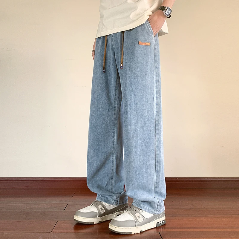 2026 Spring/Summer Jeans Trendy Loose Straight Casual Versatile Wide Leg Long Pants