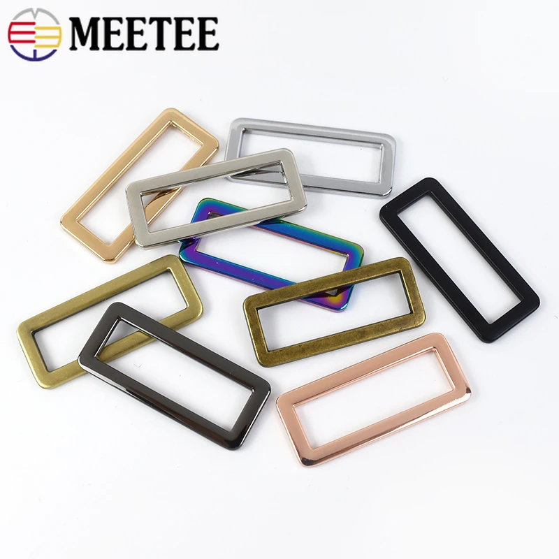 100Pcs Metal Ring Buckles for Bag Leather Strap Handbag Belt Hooks Webbing Adjuster Clasp Dog Collar Backpack DIY Accessories