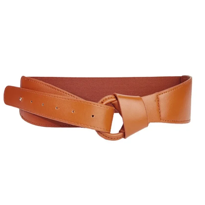 

Модный женский широкий пояс с узлом, однотонное эластичное пальто, аксессуары для платья, универсальный пояс высокого качества