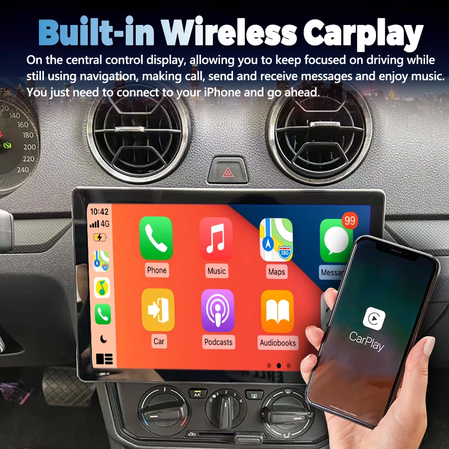 13.3Inch 2K Screen Android Car Multimedia Video Player For Volkswagen JETTA 2015 Stereo GPS Navigation Wireless Carplay Auto