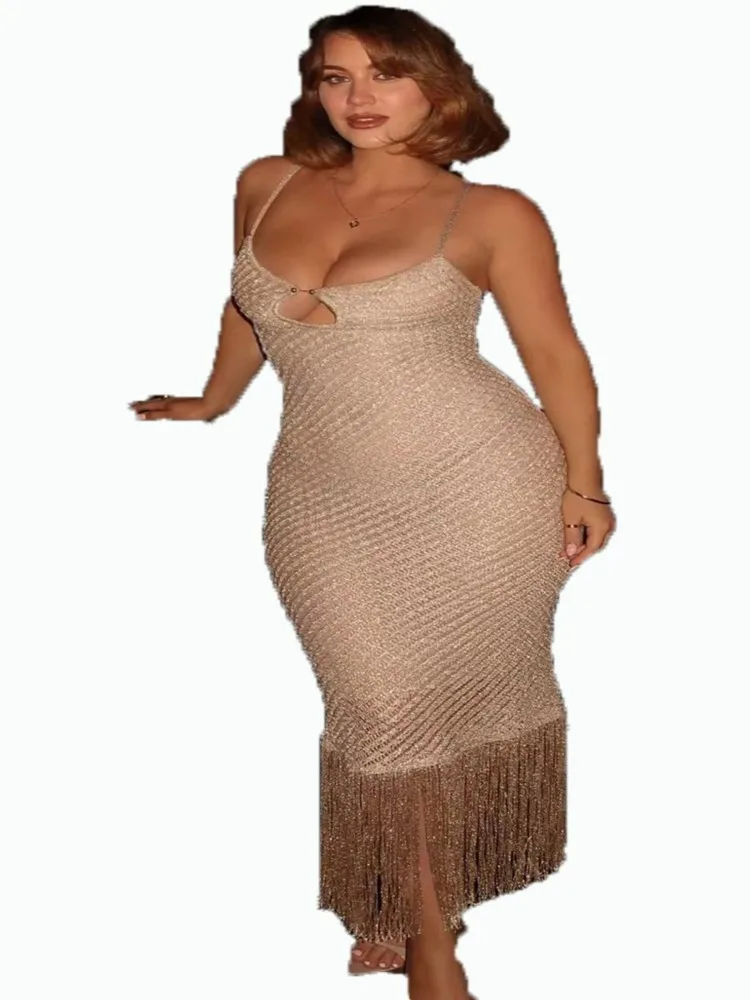 فستان ماكسي نسائي مثير من شبكة صيد السمك يغطي قوس قزح مفرغ فستان ماكسي بدون بيكيني فستان للإجازات ملابس بحر لصيف 2026 #5