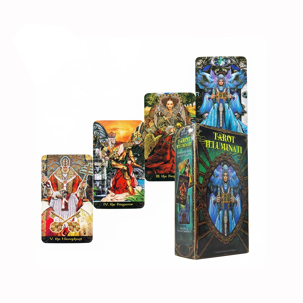 Tarot Illuminati Kit Card Divination PDF Guidebook  Fate Game Affectional  Oracle Deck Tarot Cards for Beginners