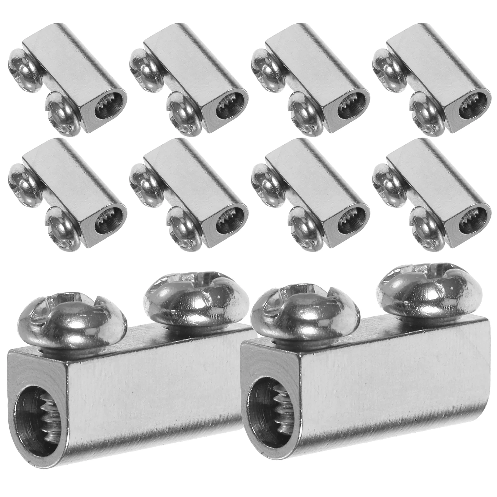 10 Pcs Wire Rope Locker Louver Stove Pot Fastener Cable Clip for Fence Clamp Deck Accessories