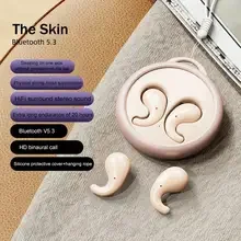 Mini auriculares invisibles Bluetooth 5,3, auriculares inalámbricos estéreo HiFi con reducción de ruido, auriculares deportivos impermeables