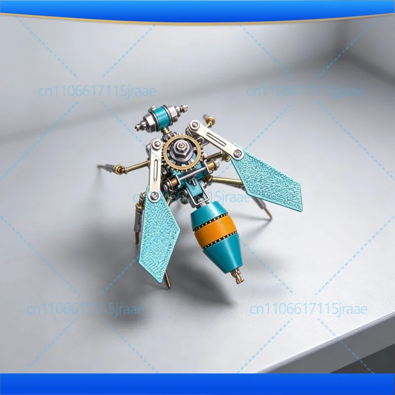 Steampunk Mechanical Bee Insect 3D Metal Assembly Model Handmade DIY Stress Relief Toy