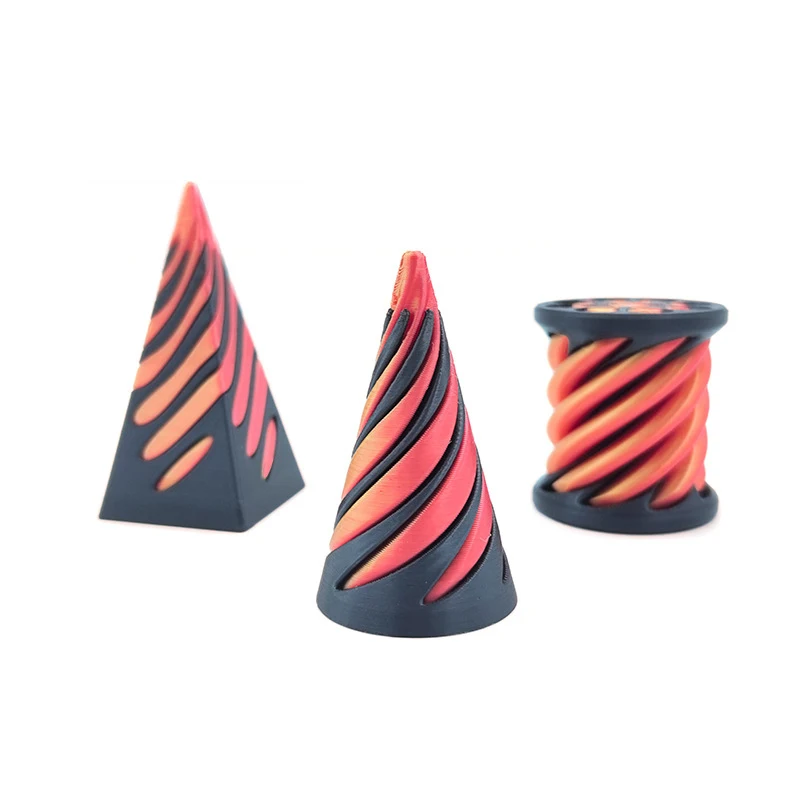 Spiral Cone Fidget Toy 3d Printed Helix Screw Decompression Impossible Pyramid Passthrough Sculpture Decompression Ornaments