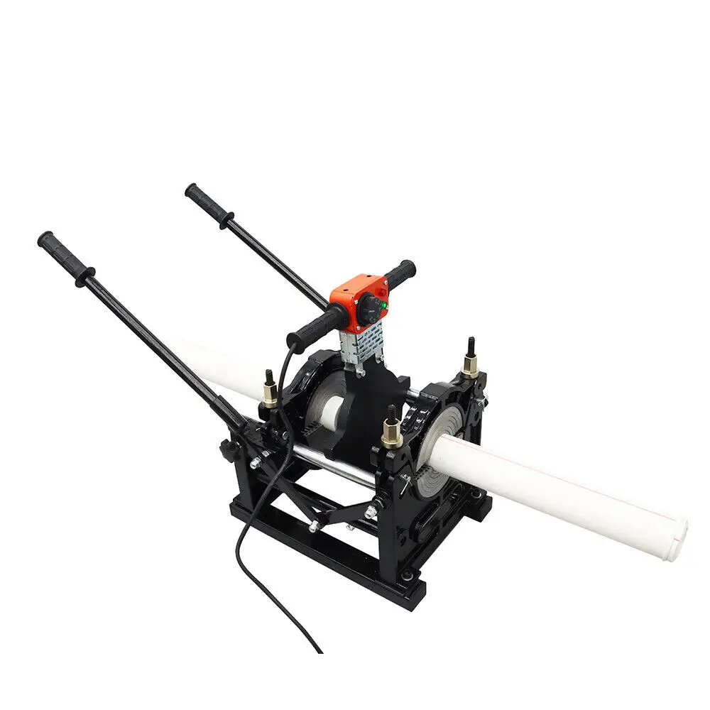 63-160/63-200mm HDPE Butt Fusion Welding Machine Manually 2 Clamps Pipe Fusion Welder Pipe Fusion Welding Tool 220V
