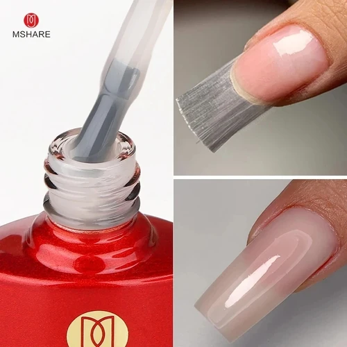 MSHARE-Constructor de uñas de fibra de vidrio, juego de Gel para extensión de uñas, fibra para uñas, forma de uñas, puntas acrílicas, salón de uñas, 2m