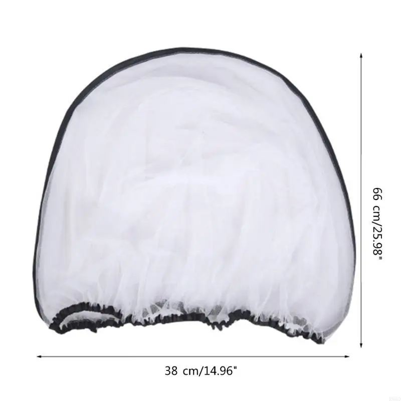 R66D Baby Stroller Net Insect Netting Net Cover for w/ Elastic Closure Extended Universal Size for Carrycots Cri