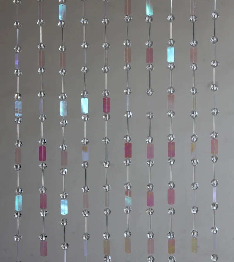 5 شرائط شفافة الترتر حلي معلقة داخلي المنزل حبة ستارة الباب حفل زفاف مرحلة زخرفة الخلفية