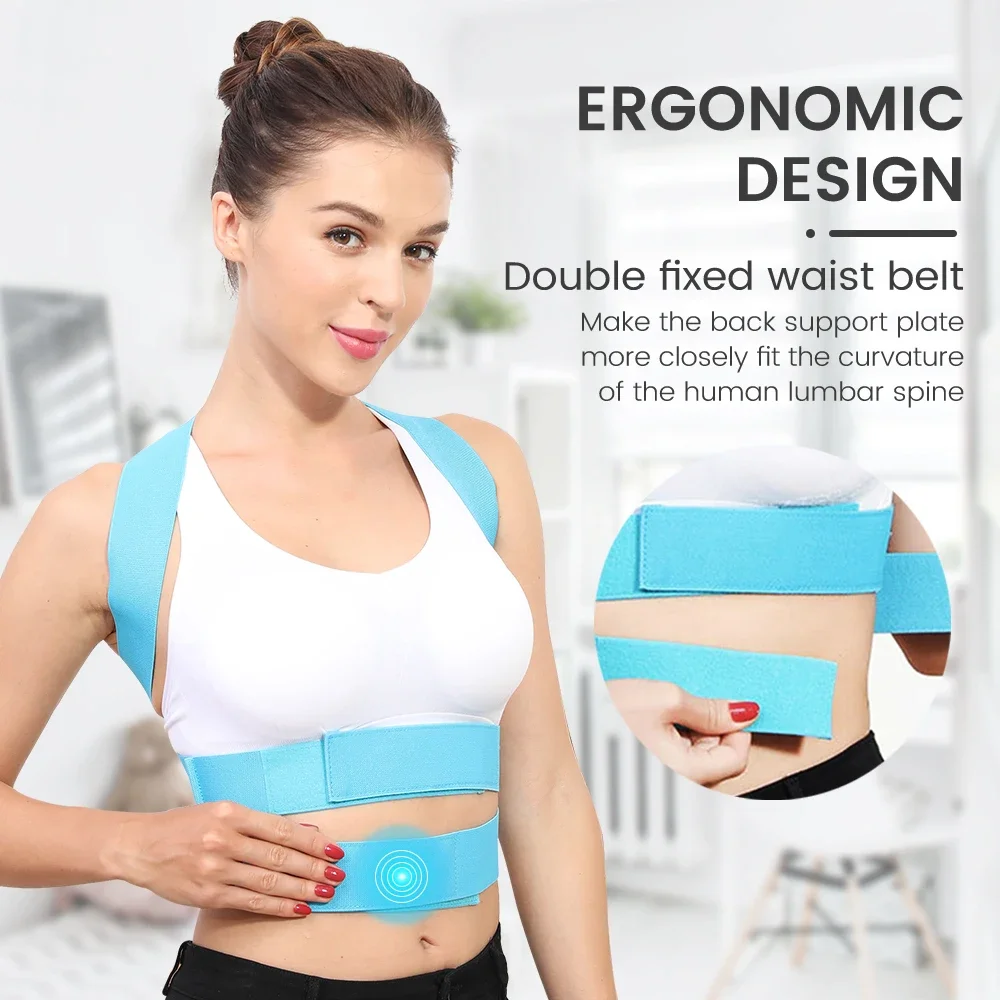 Invisible Back Posture Corrector Back Band Brace Extended Support Belt Adjustable Back Spine Lumbar Posture Correction For Women