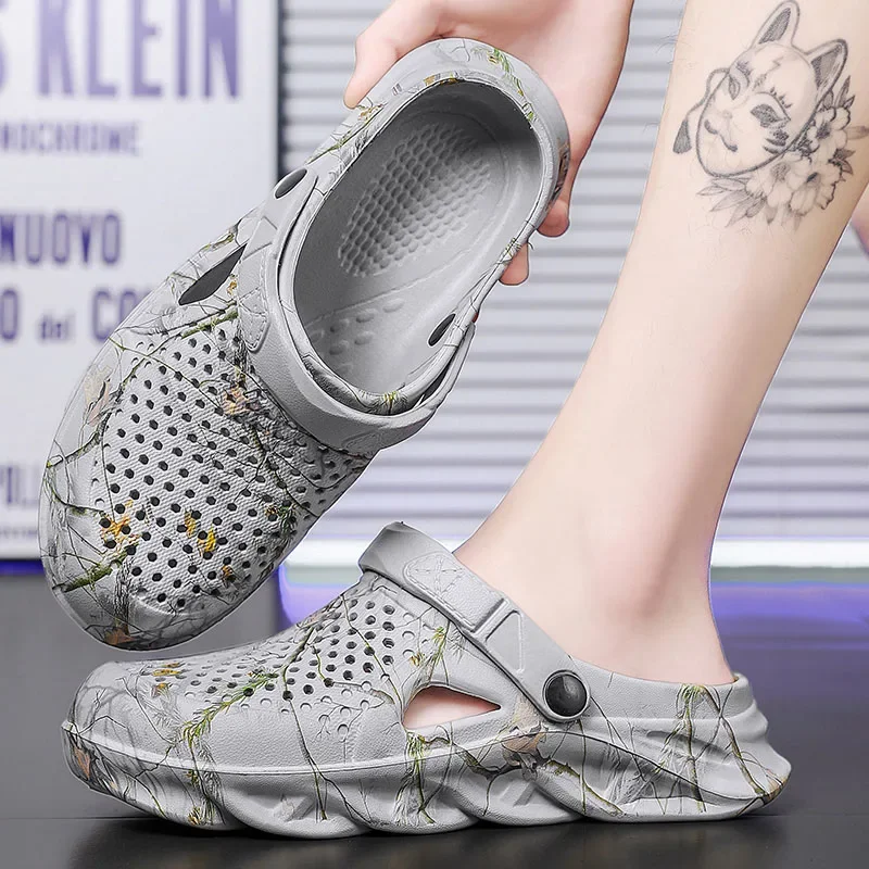 حجم كبير 46 47 الصيف الصنادل للرجال والنساء تنفس إيفا نعال شاطئ الرجال قباقيب الرجال الوجه يتخبط الراحة الرجال حذاء كاجوال #5