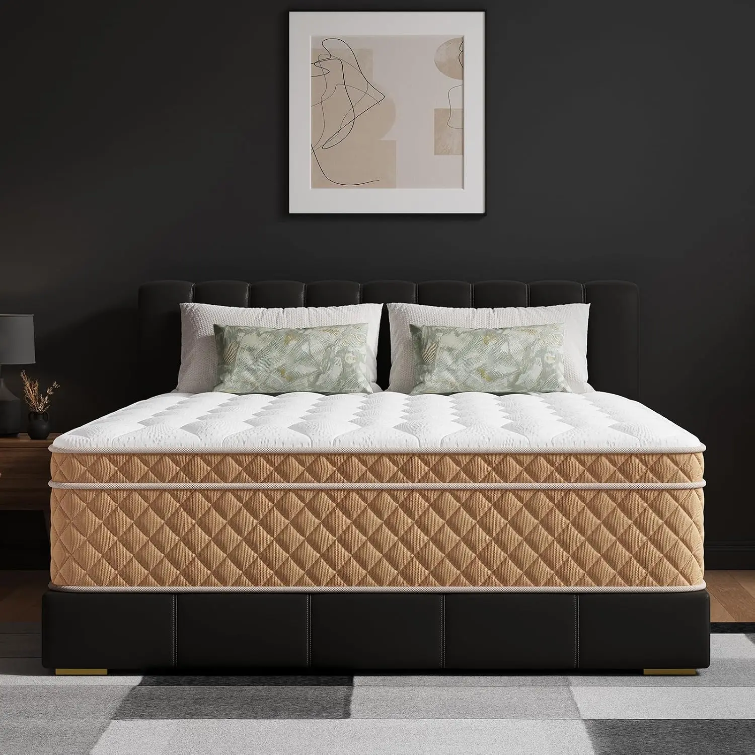 Full Size Mattress,12 Inch Hybrid Mattress Firm– Memory Foam with Pocket Springs for Back Support,Cooling Gel, Motion,Customized