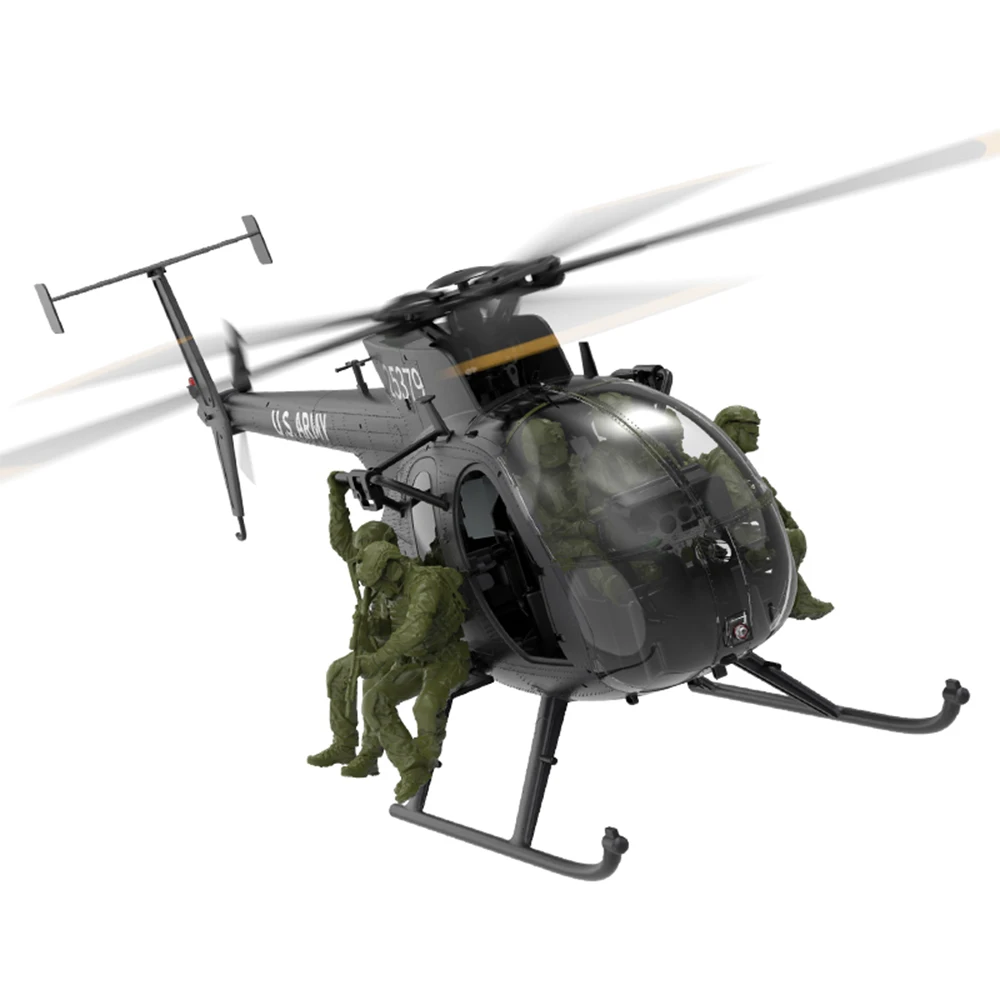 YUXIANG F118S RC Helicopter MH‑6 MD‑500 Little Bird 1/16 9CH GPS Figures Reserved FPV Space