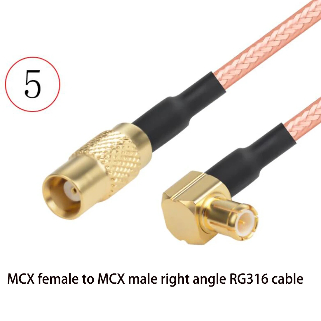 1PC MCX Male Female to MCX Plug Jack Straight Right Angle RG316 Cable Adapter 15cm/30cm/50cm for WIFI Wireless Modem