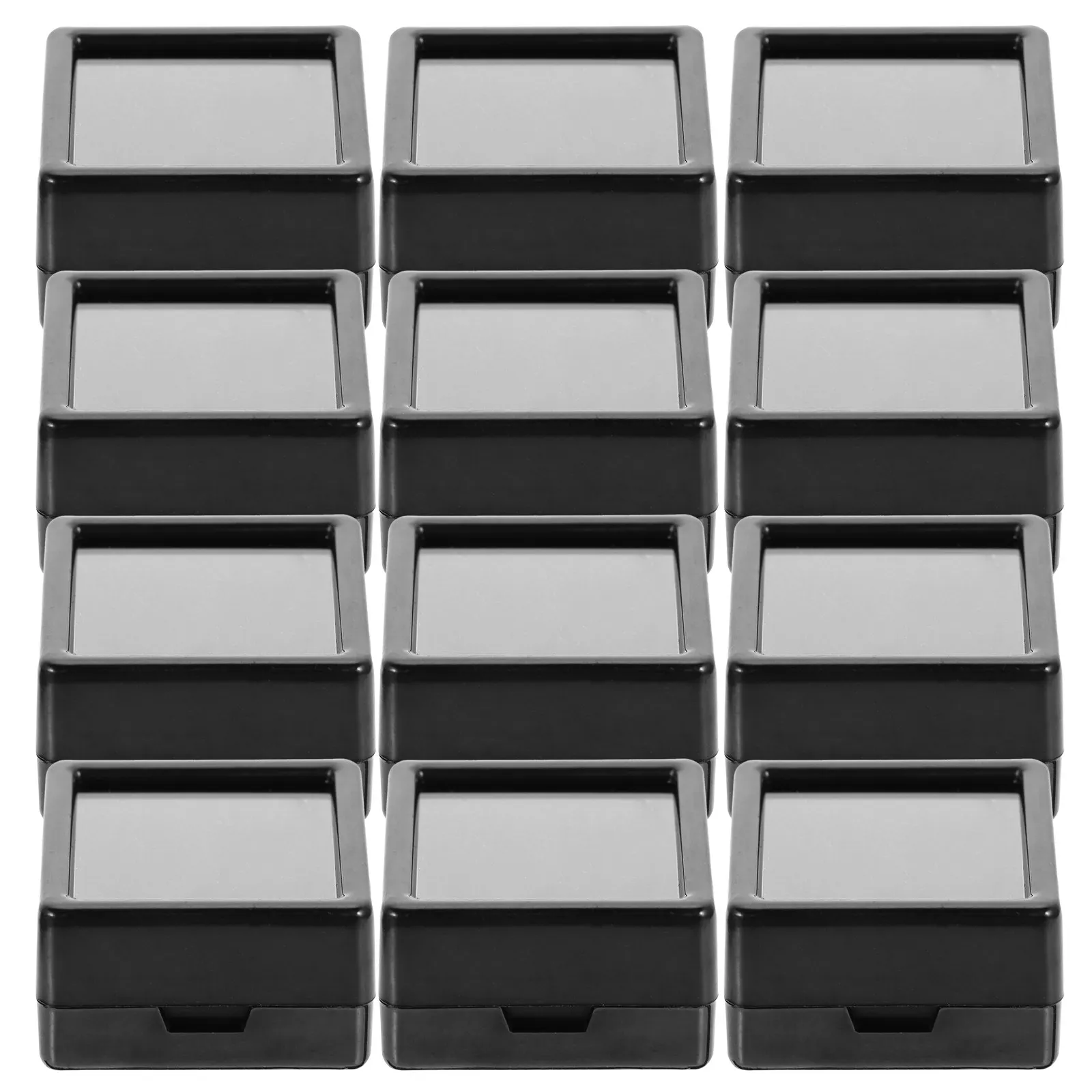 12Pcs Gemstone Display Box Case Jewelry Organizer Storage Container for Ring Loose Gem Display