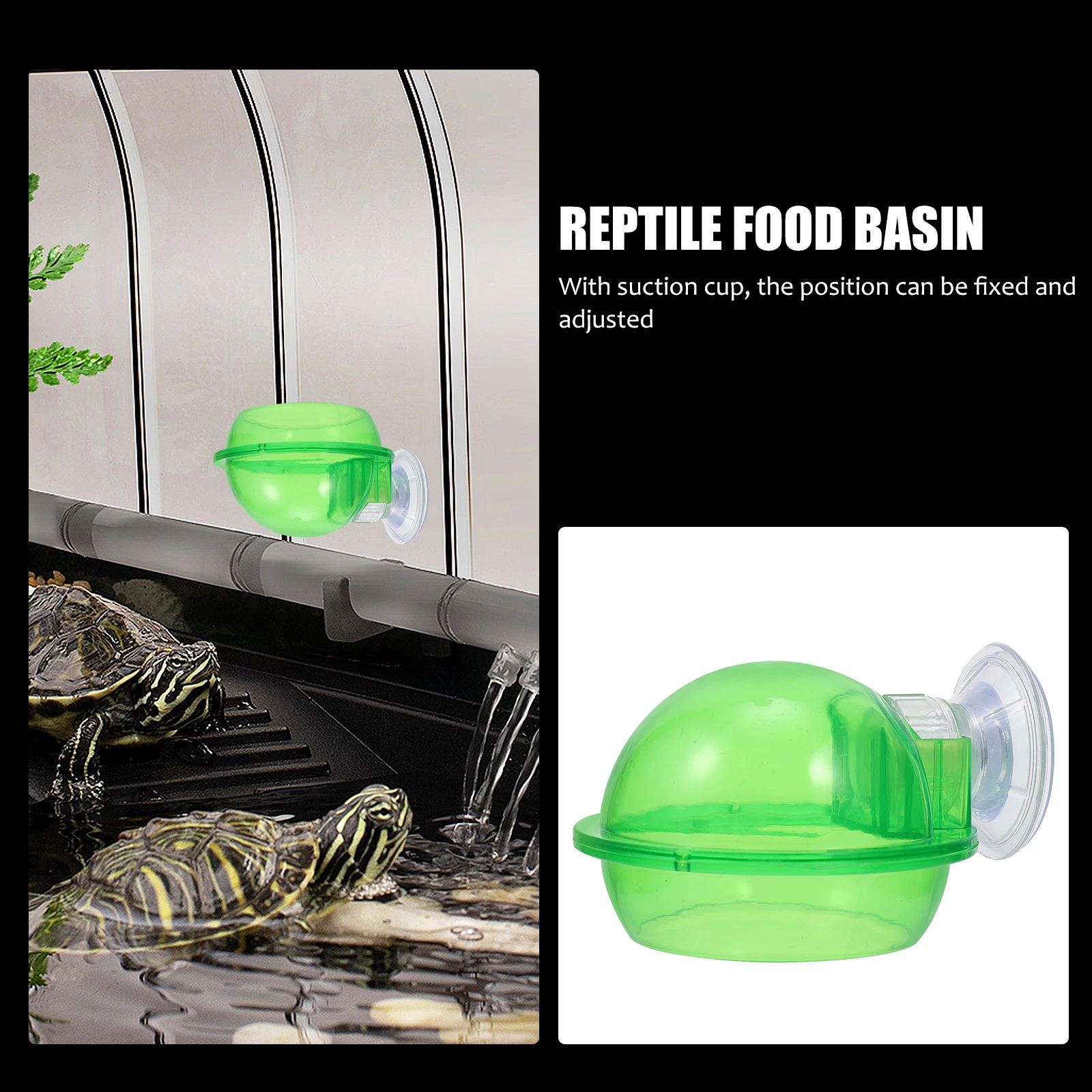 

2pcs Reptile Food Basin Escape Proof Worm Dish Smooth Interior Perfect Feeding Tool for Crawling Pets Water Bowl Plastic