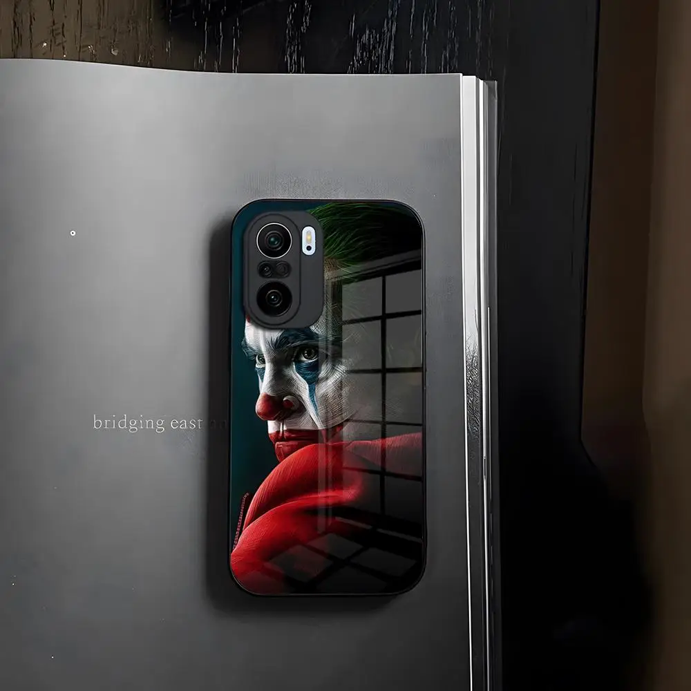 Movie JokerS Clown Phone Case Tempered Glass for Redmi 13c 12 13 12c Note 13 Pro Plus 11 12 Pro 10 11s 12s Cover