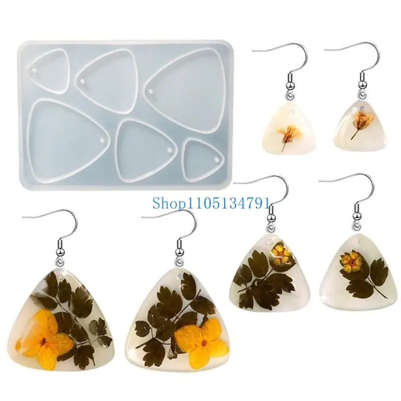 

98km Jewelry Pendant Silicone Molds Homemade Earring Necklace Resin Casting Molds