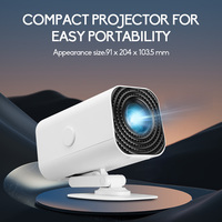 Mini Home Theater Projector, 180°Flexible Projection Angle, 1080P USB plug Supports Smartphone Screen Sharing, Suitable for Home