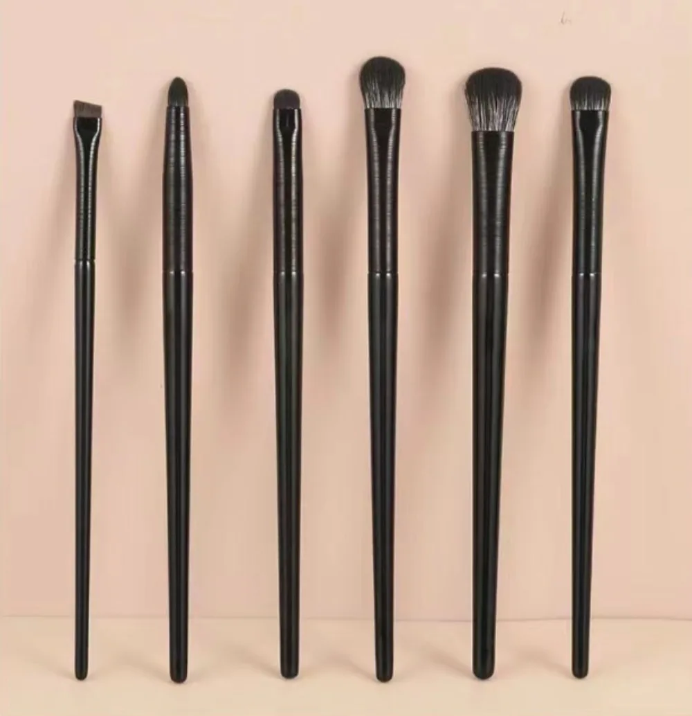 6PCS Eyes Makeup Brushes Set Professional Soft Contouring Eyeshadow Eyeliner Eyebrow Brush Women Facial Beauty Cosmetic Tool
