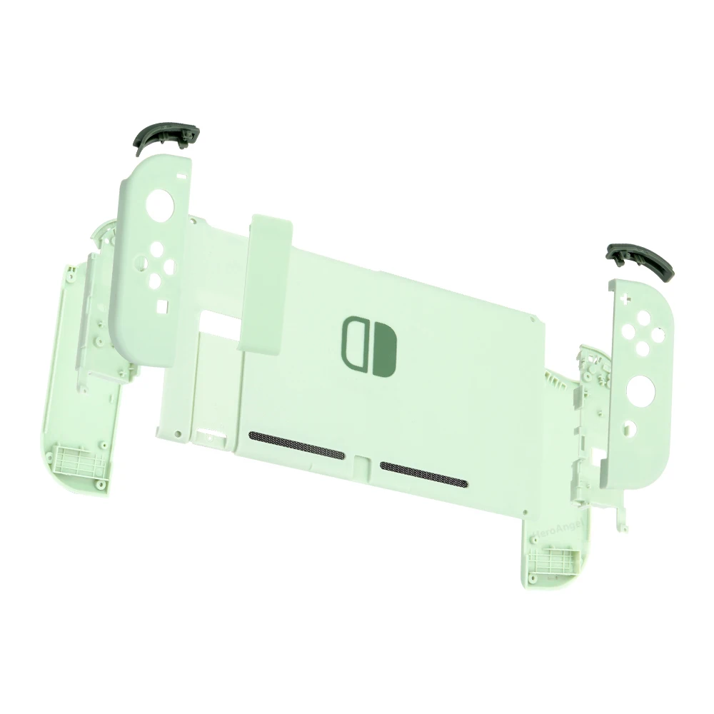 جديد لتقوم بها بنفسك ماتشا الأخضر لوحدة تحكم نينتندو سويتش استبدال الإسكان شل غطاء ل NS JoyCons الجبهة الخلفية أزرار حافظة دروبشيب