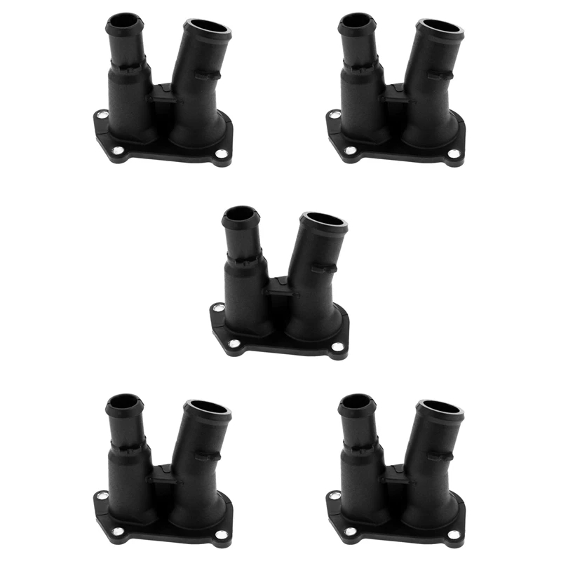 5X Engine Coolant Thermostat Housing Cover 98MM9K478DA For Ford Fiesta Box Car Outlet Pipe 98MM-9K478-DB