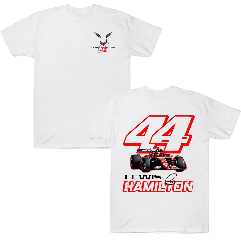 

2026 New Model Lewis Hamilton Racing Car 44 Number High-quality Comfortable Casual Printed Men's T-shirt