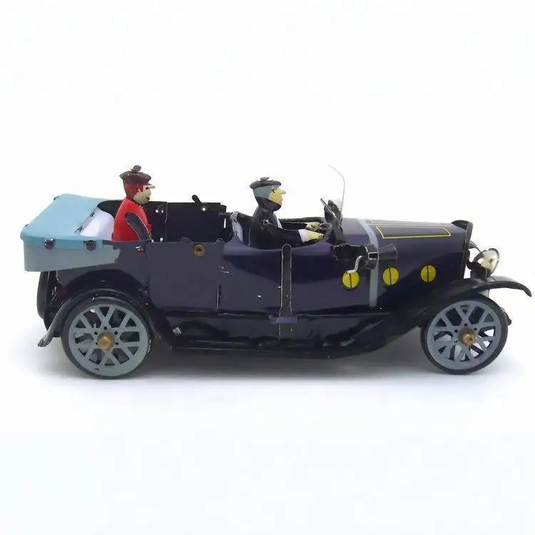 MS807 주석 더블 카브리올레, 향수를 불러일으키는 복고풍 장난감, 사진 소품, 주석 장난감