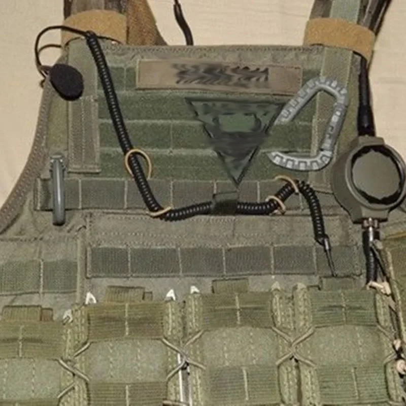 Tactical Molle Elastic Ribbon Buckle Binding Retainer Antenna Holder for PTT Antenna Stick Pipe Webbing Buckle Vest Accessories image 2