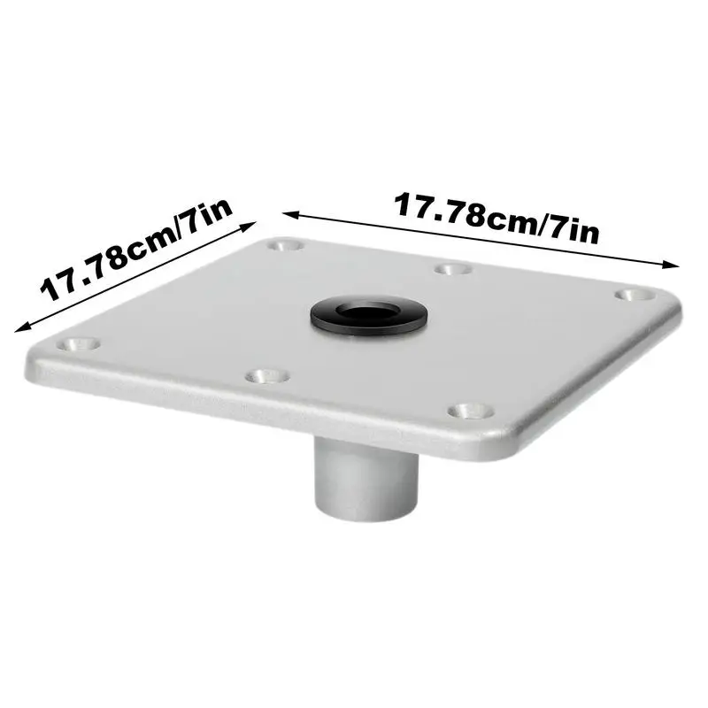 해양 알루미늄 합금 보트 시트 베이스, 3/4 핀 포스트 소켓 장착 브래킷, 금속 해양 베이스