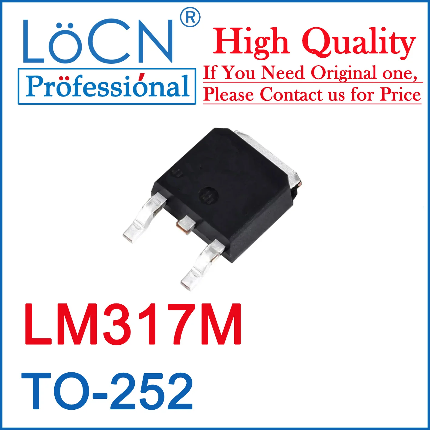 LoCN 100 sztuk LM317MDT LM317M LM317 TO252 SMD DPAK mosfety chiński nowy wysokiej jakości