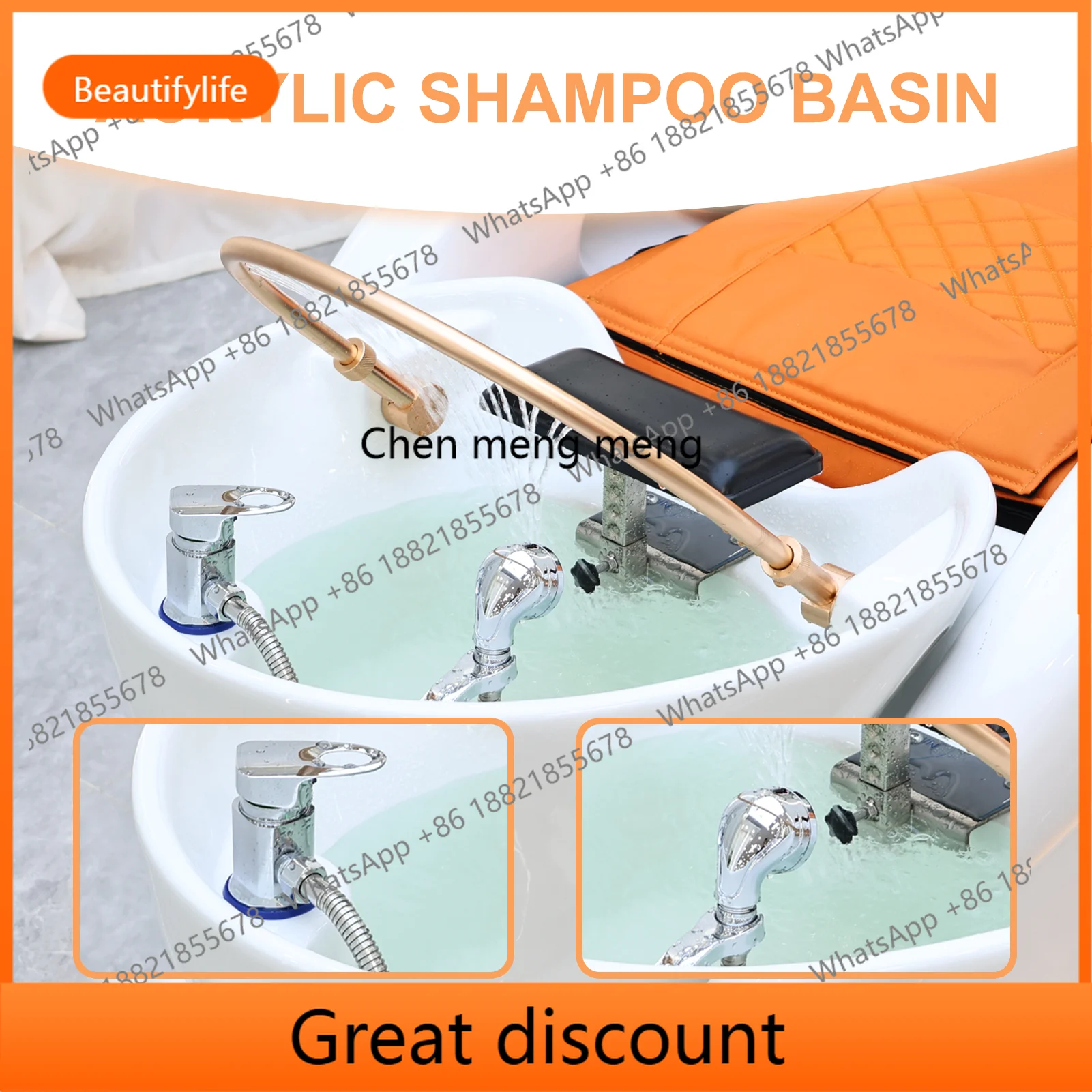 M45 Professional salon furniture hair wash facial nursing reclining head spa electric shampoo massage bed