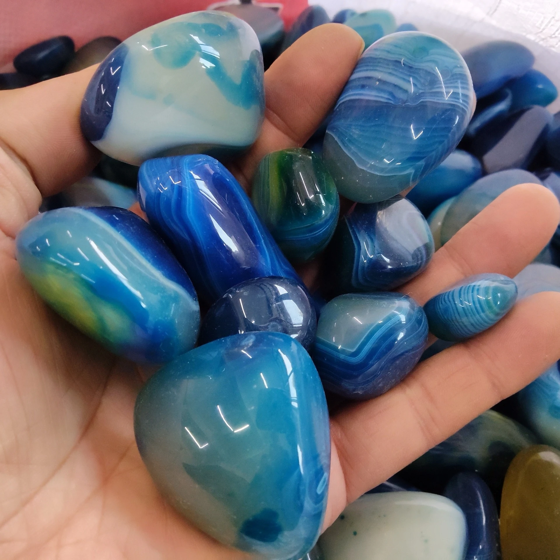 Piedra de ágata auténtica en bruto - Pulida y perfecta para manualidades