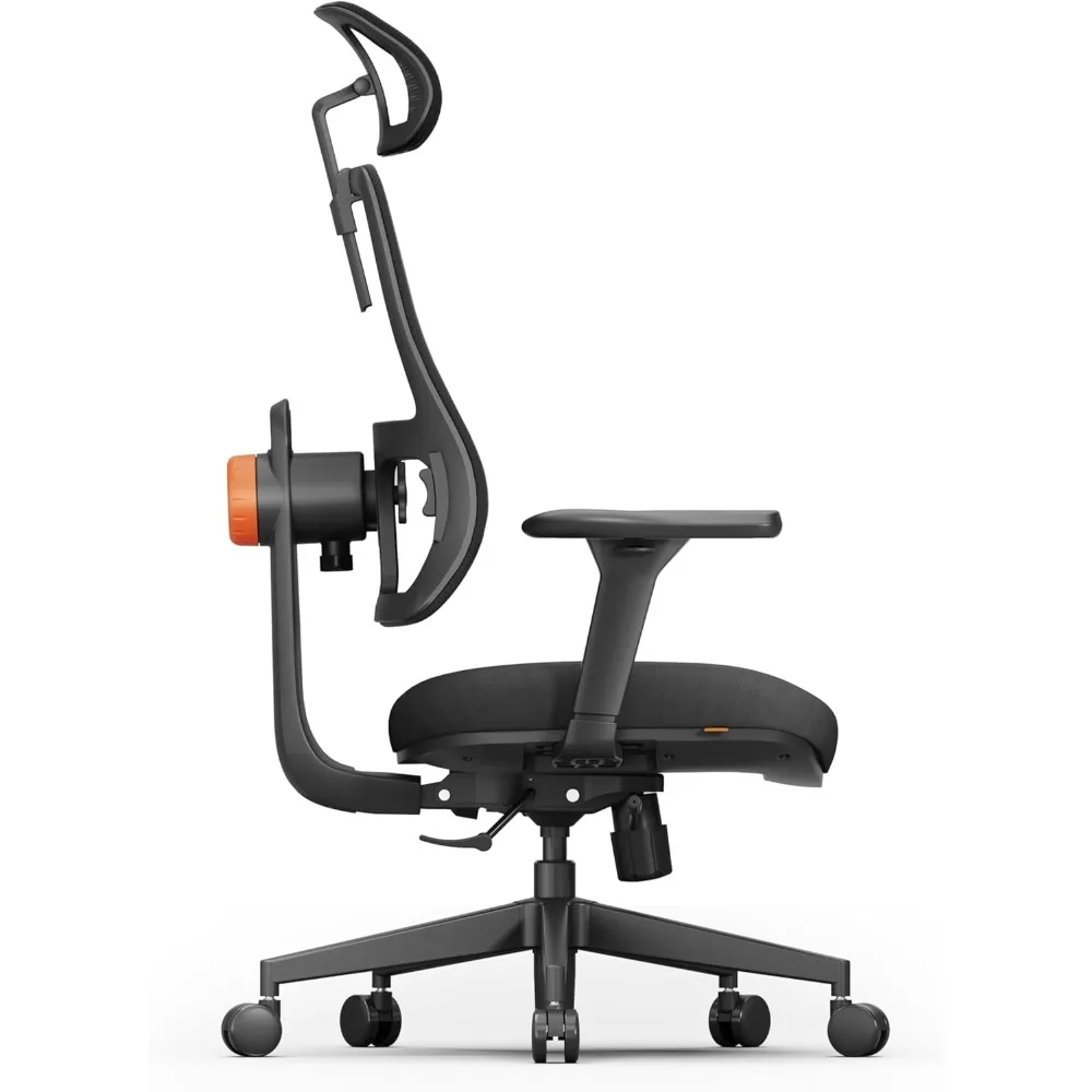 كرسي مكتب مريح عالي الظهر مع دعم قطني متكيف وميزات قابلة للتعديل #5