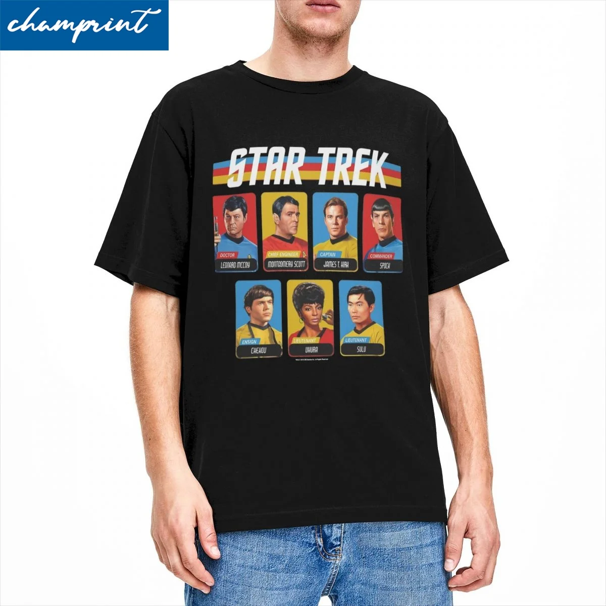 Stars Treks Retro Color for Men Women T Shirt Casual Tee Shirt Short Sleeve Round Neck T-Shirts 100% Cotton Gift Idea Tops