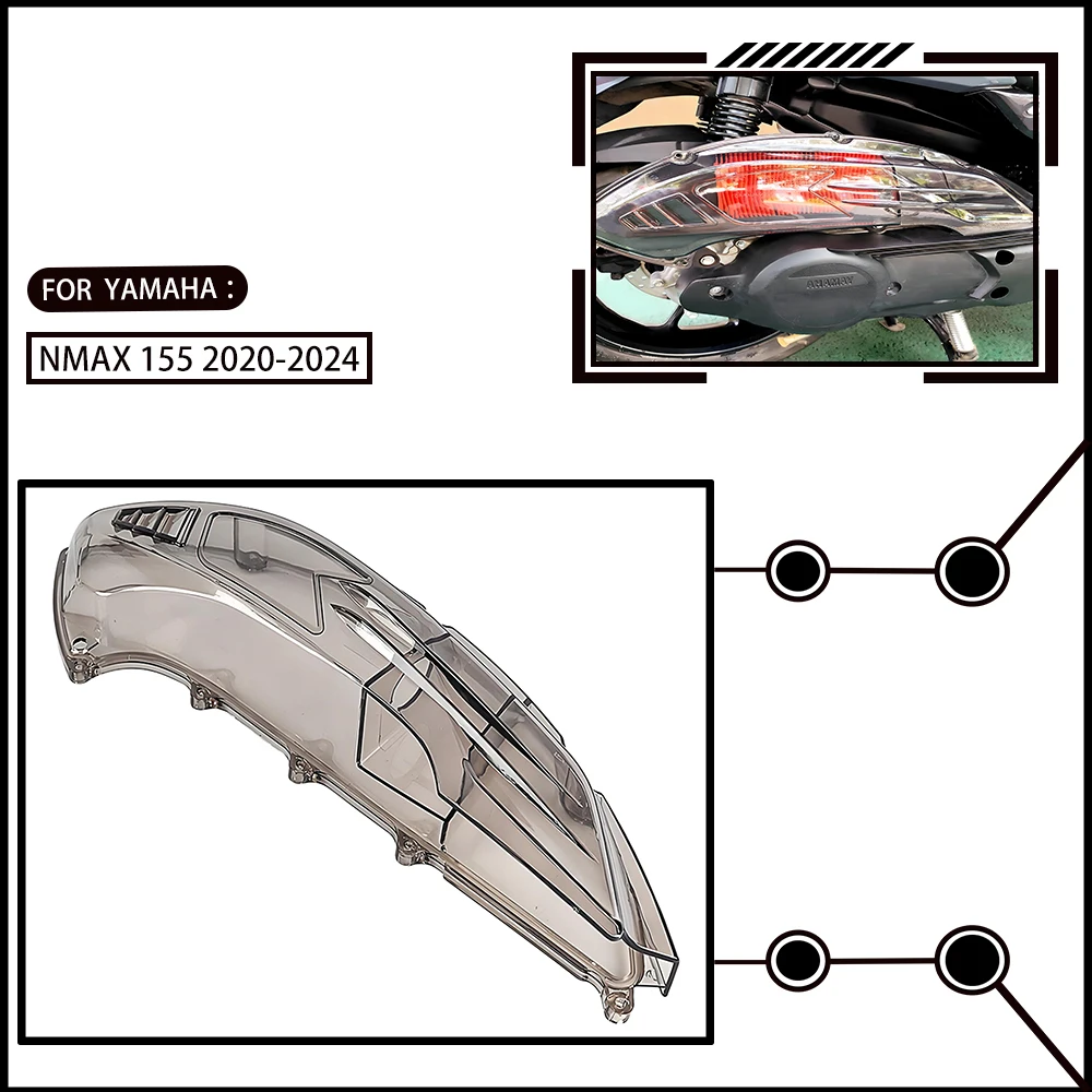 Custom Transparent Air Filter Upgrade for Yamaha Nmax155 2020-2024 Motorcycle Air Filter Cover Performance Enhancement 21 22 23