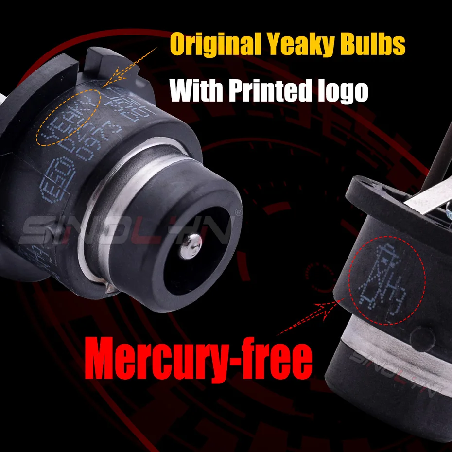 Sinolyn H1 H7 D2S 9005 9006 H11 35W For Yeaky Xenon Premium Lamp 4500K 5500K 6500K Headlight Projector Lens Bulbs Accessories image 4