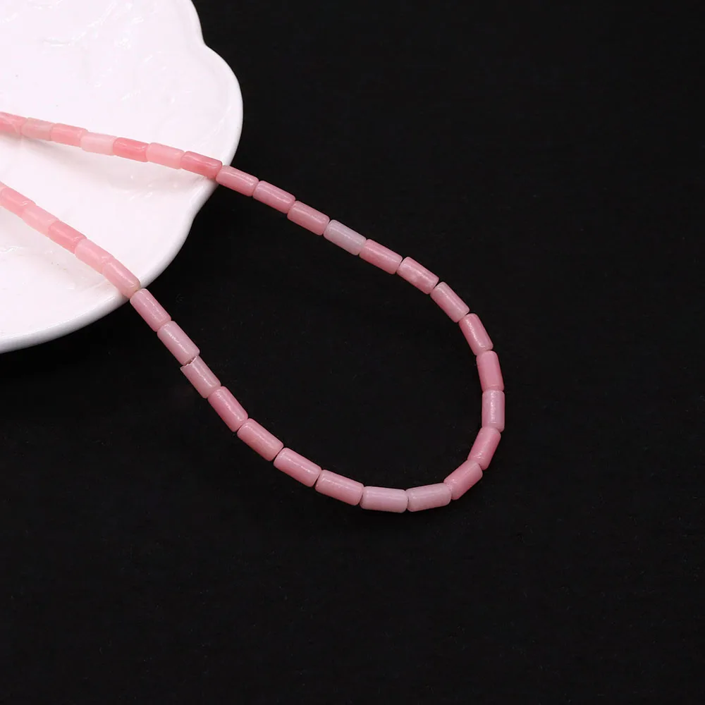 

Natural Cylindrical Shoushan Dyed Emperor Stone Loose Straight-Drilled Beads DIY Necklace Bracelet Jewelry Accessories Materials