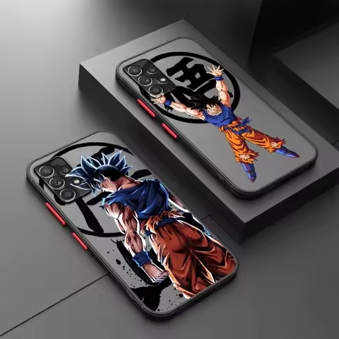 Soft shell Case for Samsung Galaxy A24 A22 A21s A52 A25 A33 A72 A34 A54 A35 A26 A53 A56 A36 A23 A32 Anime Dragons B-Balls