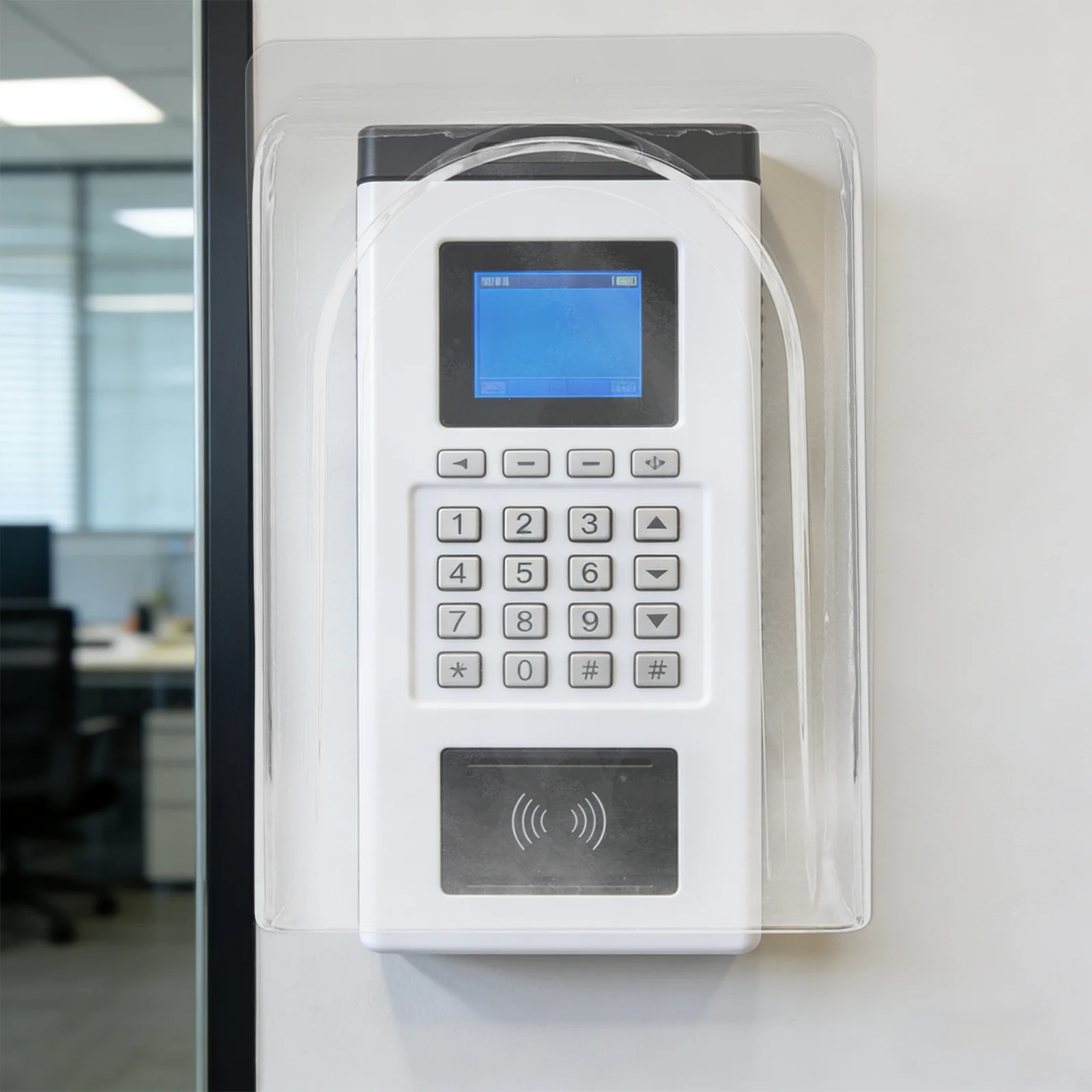 Attendance Machine Cover Transparent Dustproof Protector Suitable for Office Scanner Guard Shell Anti-Dust Accessories