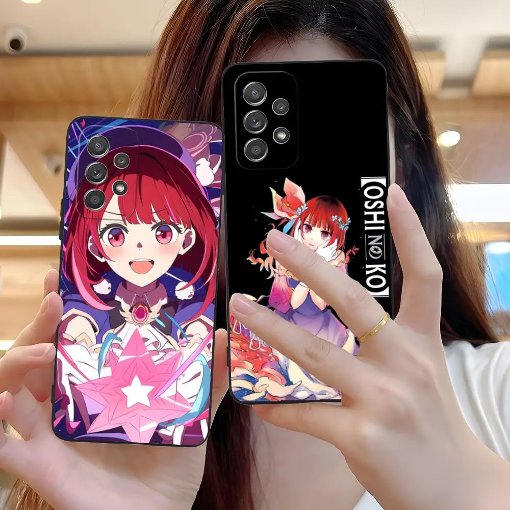 B-Komachi Kana Arima حافظة لهاتف سامسونج جالاكسي A73 72 71 70 56 55 54 53 52 36 35 34 23 16 15 5G لون الهواتف المحمولة الواقية
