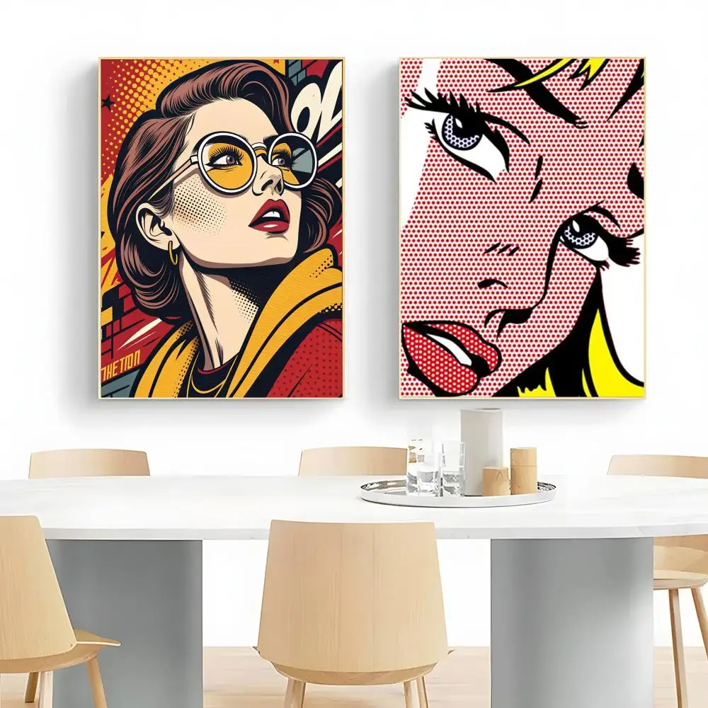 Pop Artist R-Roy Lichtenstein Poster Wall Art Print Decorative Mural Home Decor Gift Unframed