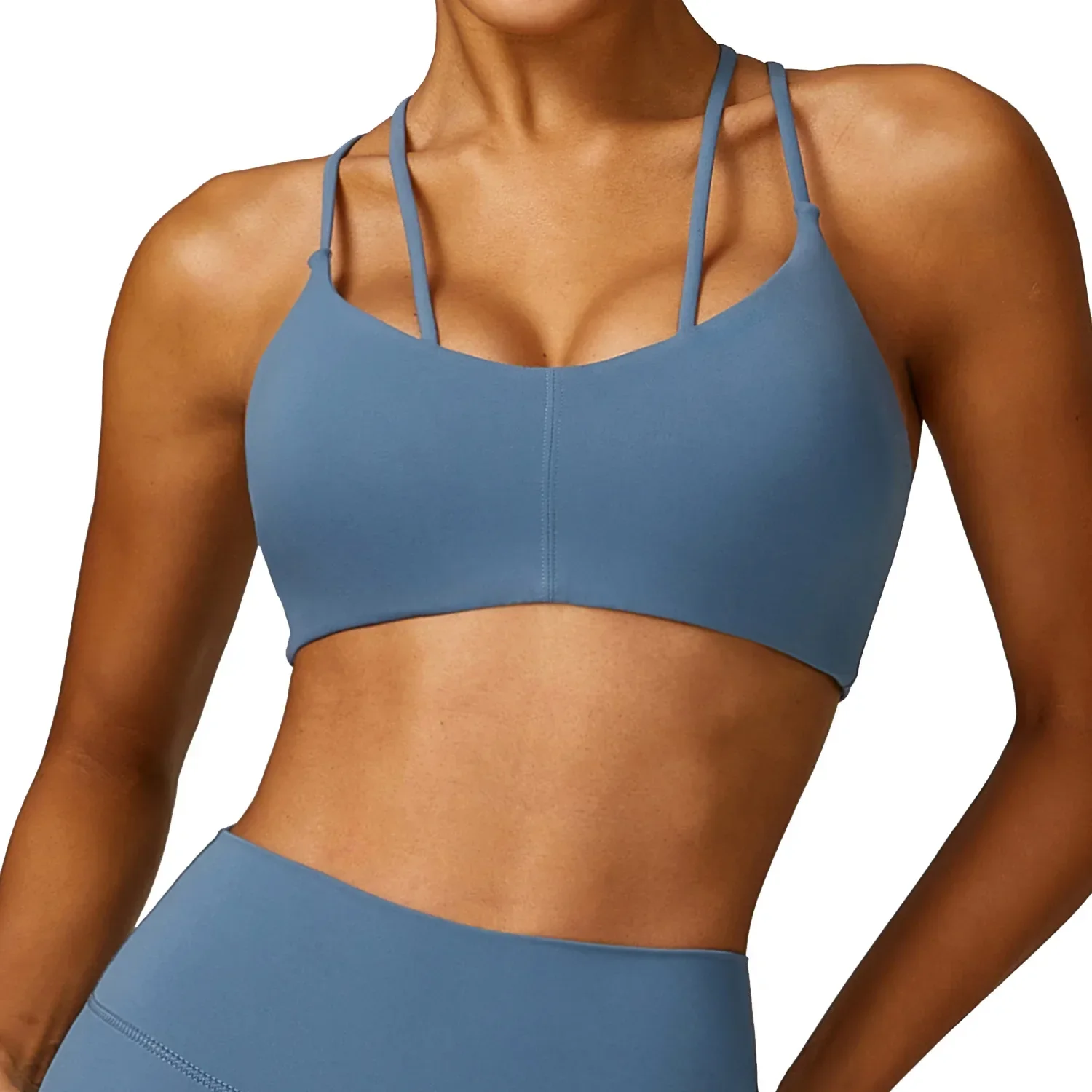 Seamless Gym Sport Bra Sports Bra Anti-sweat Breathable Yoga Bra Shockproof Crop Top Fitness Top Push up Workout Top Women