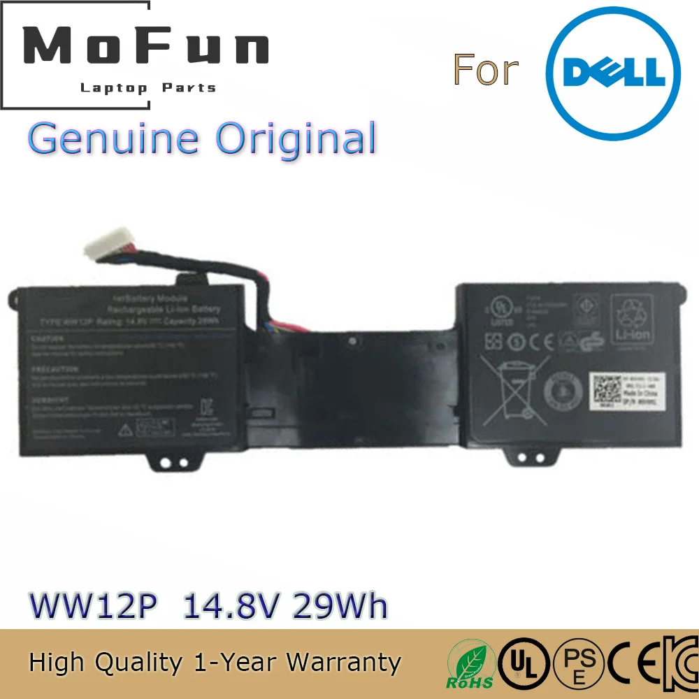 

Новый оригинальный аккумулятор для ноутбука WW12P 14,8 в 29 Втч для Dell Inspiron DUO 1090 Tablet PC 9YXN1 TR2F1