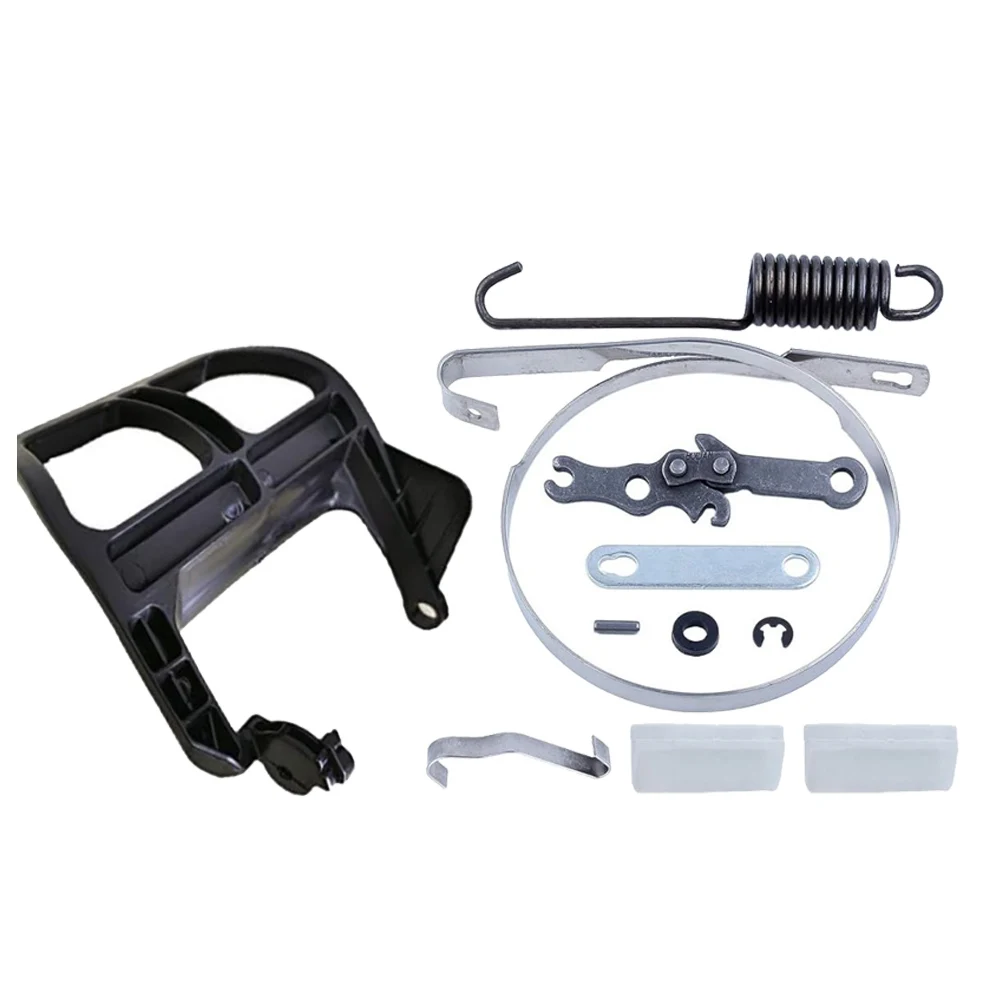 Black Chainsaw Handle And Brake Band Repair Kit For MS250 MS230 MS210 025 023 021 With Clutch Flat Spring Buffer Replacement
