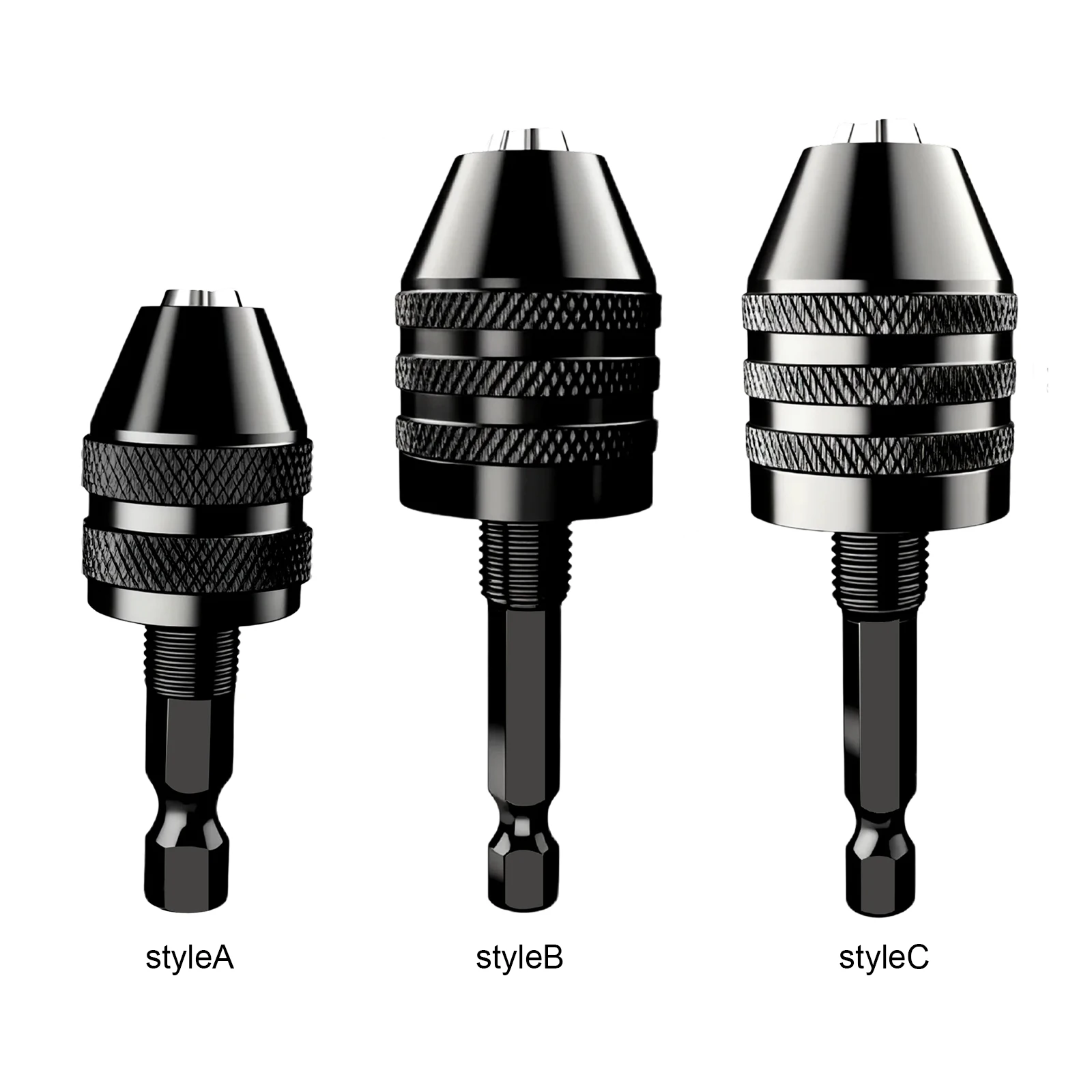 Mini Keyless Drill Chuck Multi-Purpose Quick Change Bit Adapter Converter Small Drill Chuck Change Adapter for Offices Homes