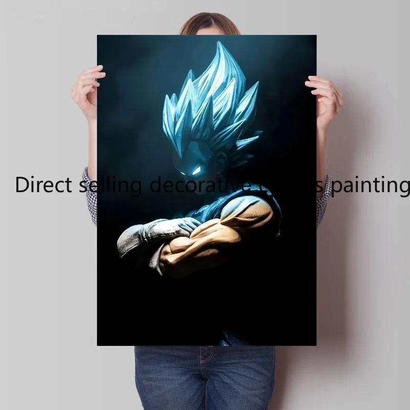 Gorąca krwawa postać z anime Dragon Ball Z Super Saiyan Goku Vegeta obraz wysokiej jakości plakat HD artystyczny obraz dekoracyjny