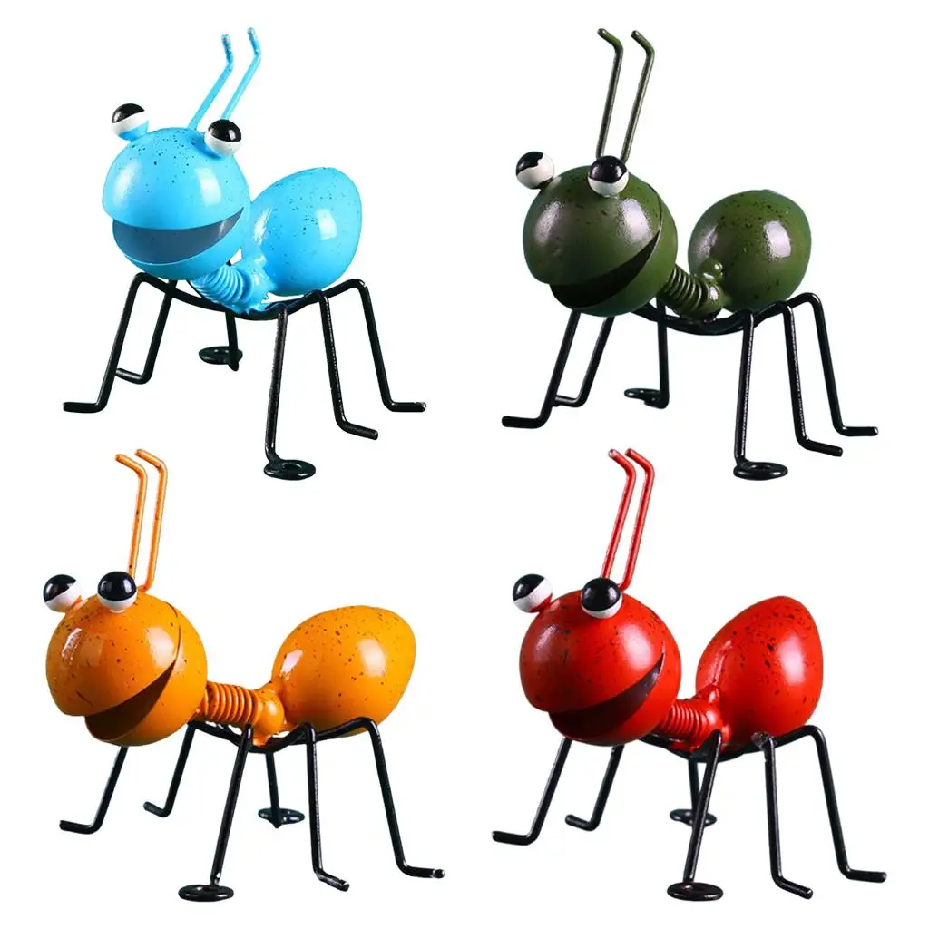 Hanging Ant Ornament Cute Insect Art Garden Metal Sculpture Wall Lawn Decor AU