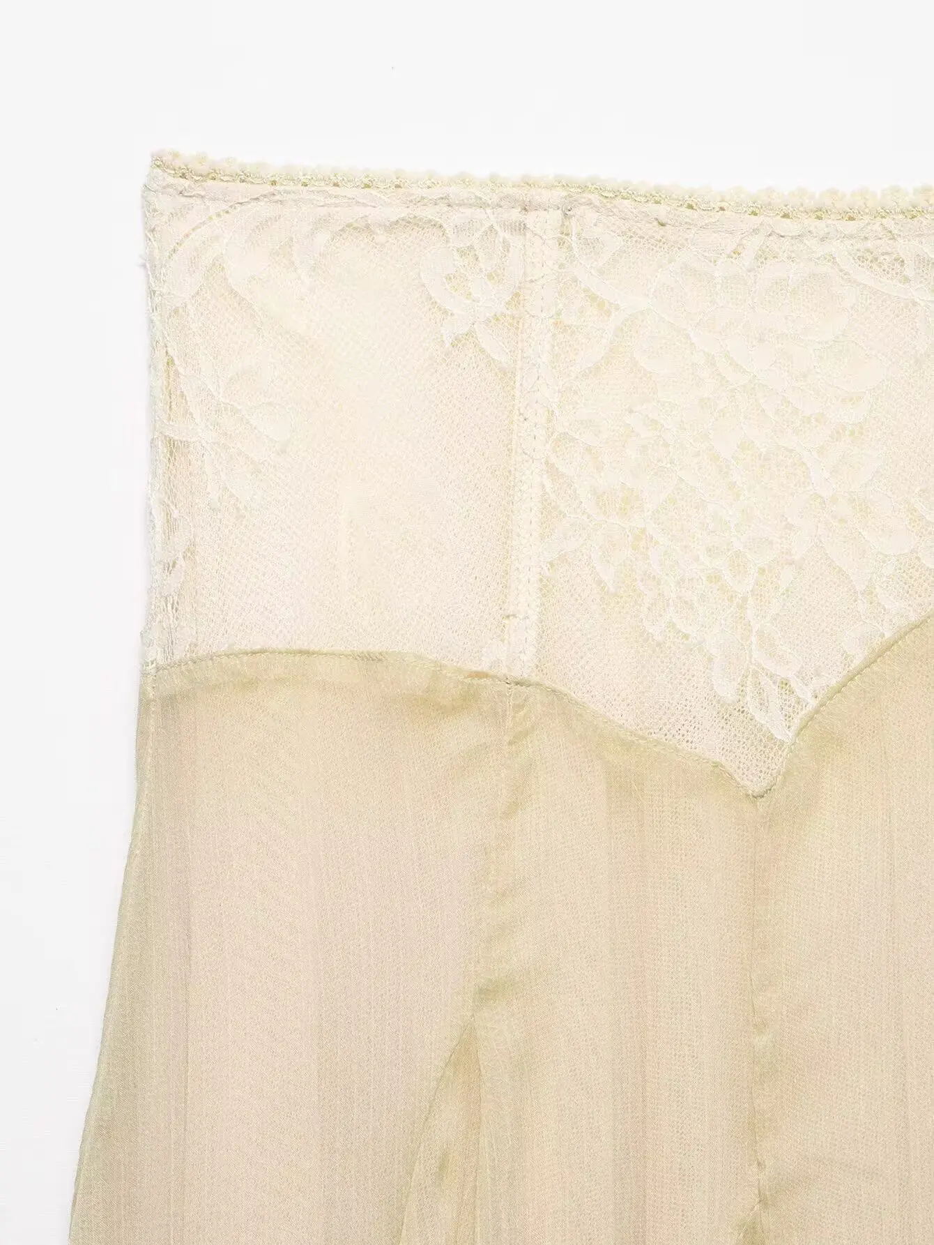 KONDALA Schicker Vintage Drapierter Moderner Patchwork-Party-Maxirock – Modischer Frühling 2026 Reißverschluss-Midirock für Damen im High-Street-Stil – Detail 4